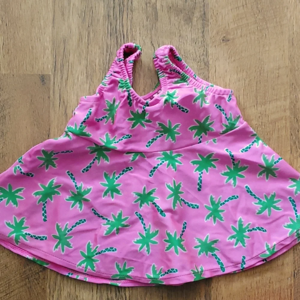 Pool Pal Pink Swimsters‎ Swim Dress/Swim Diaper Size 12M